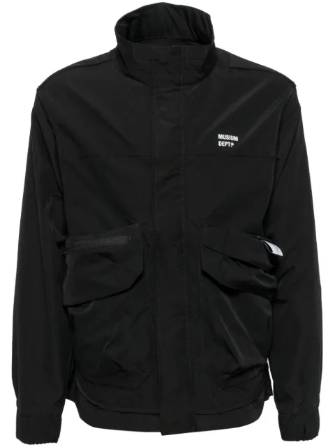 Musium Div. zip fastening logo print jacket