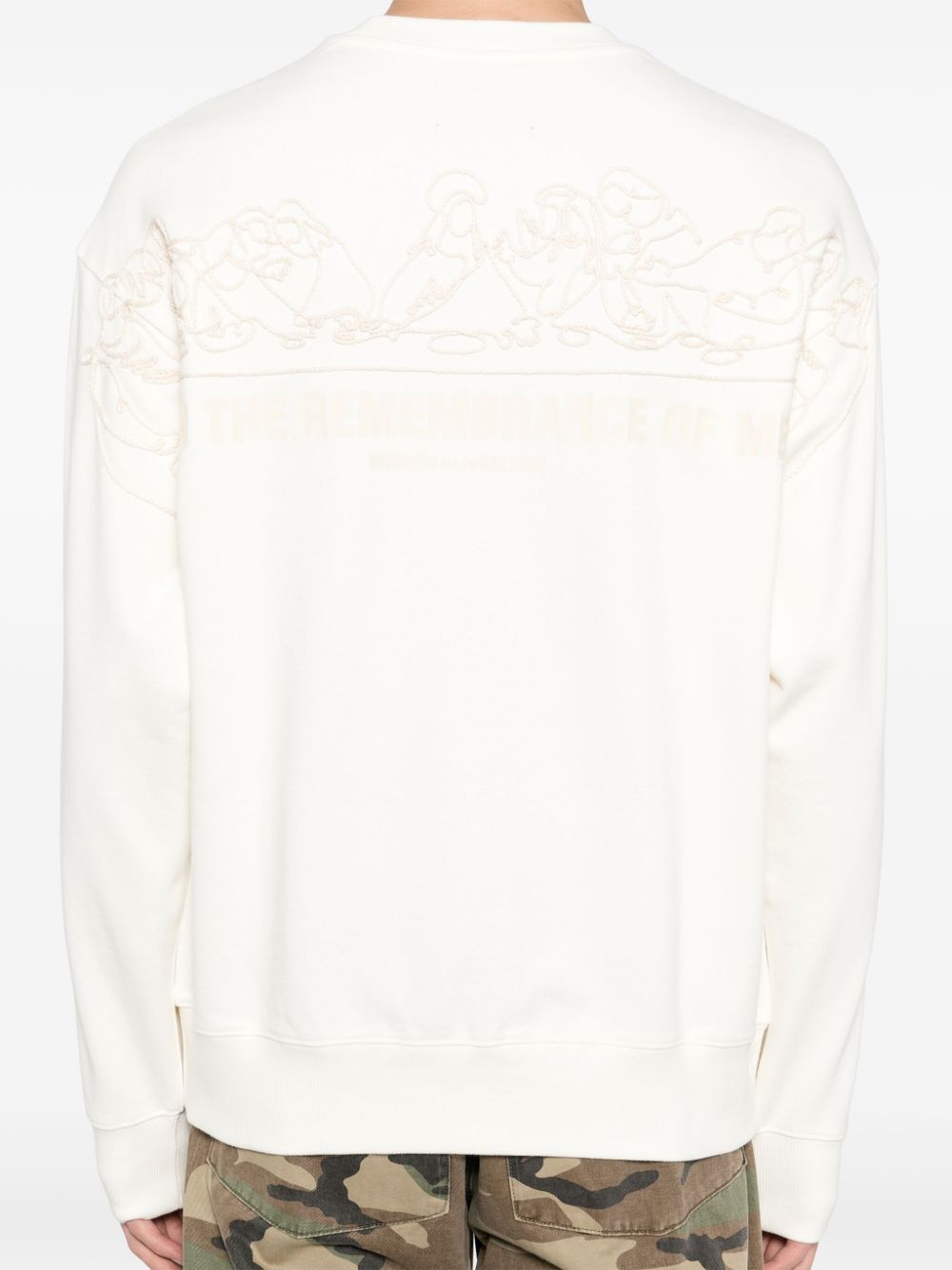 Shop Musium Div. Graphic-print Sweatshirt In Weiss