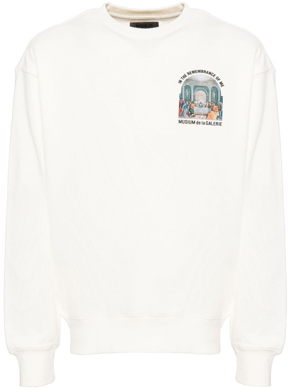 Musium Div. Graphic-print Sweatshirt In White