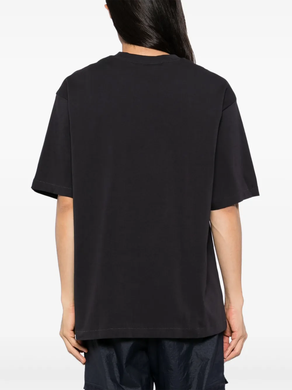 A BATHING APE T-shirt met logoprint Zwart