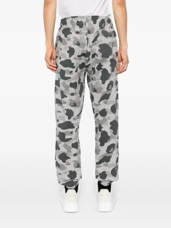 A BATHING APE Camo Track Pants Grey FARFETCH UK