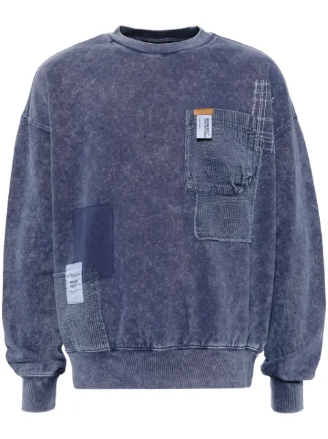 Musium Div. patchwork design sweatshirt