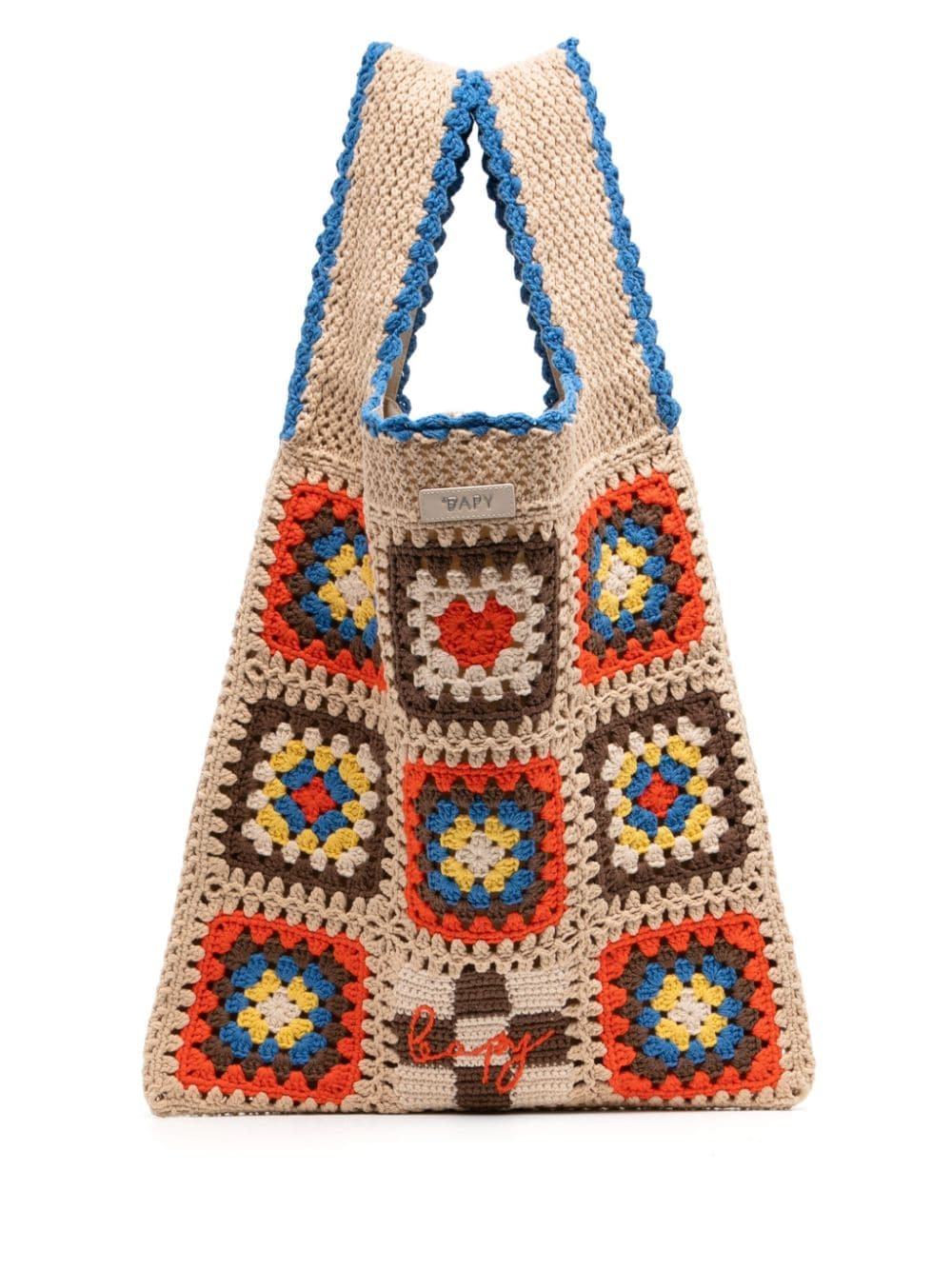 Bapy By *a Bathing Ape® Crochet-knit Tote Bag In Brown