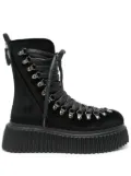 AGL Dromo Velvet combat boots - Black