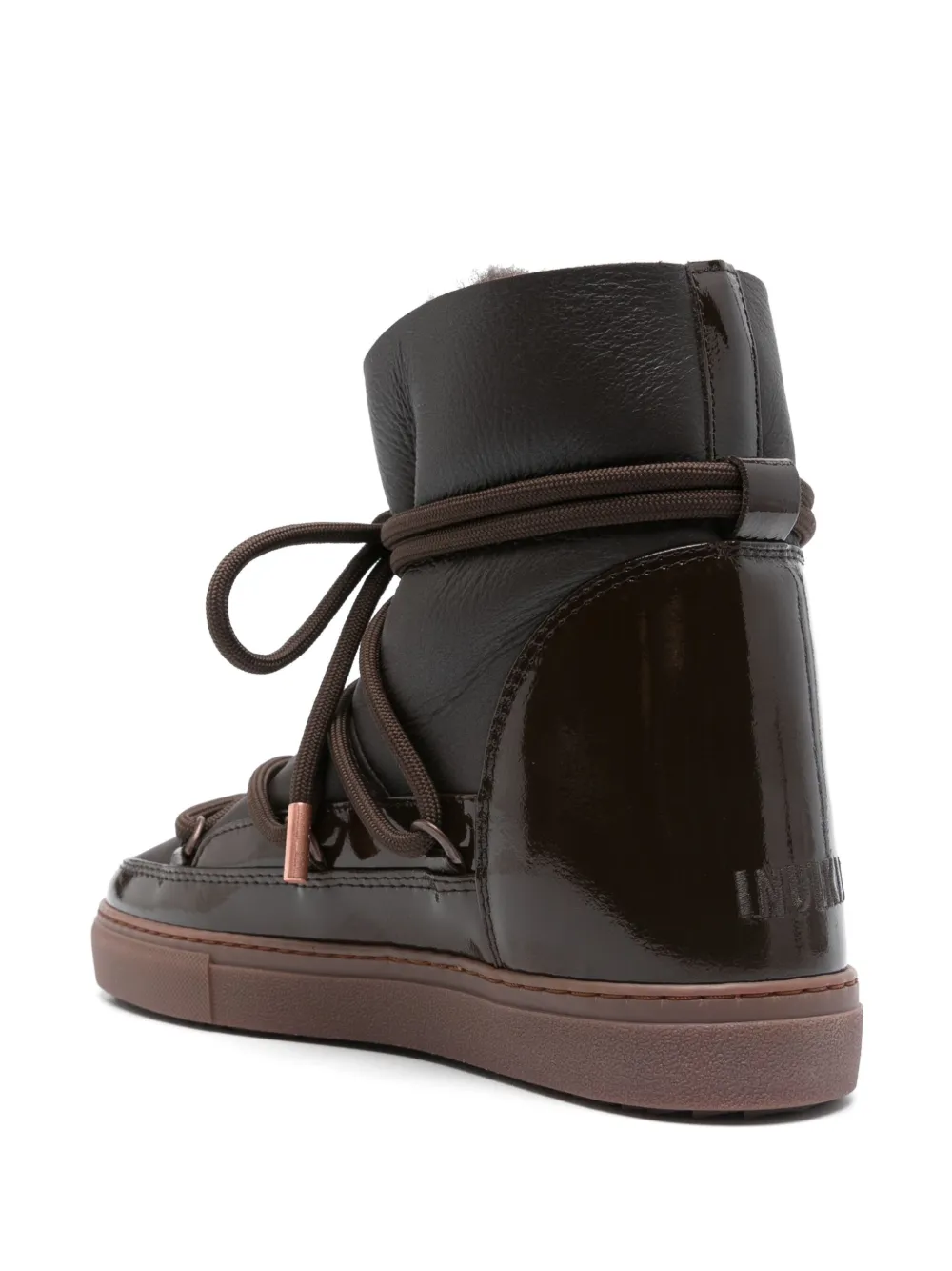 Inuikii Full Leather Boots In Brown