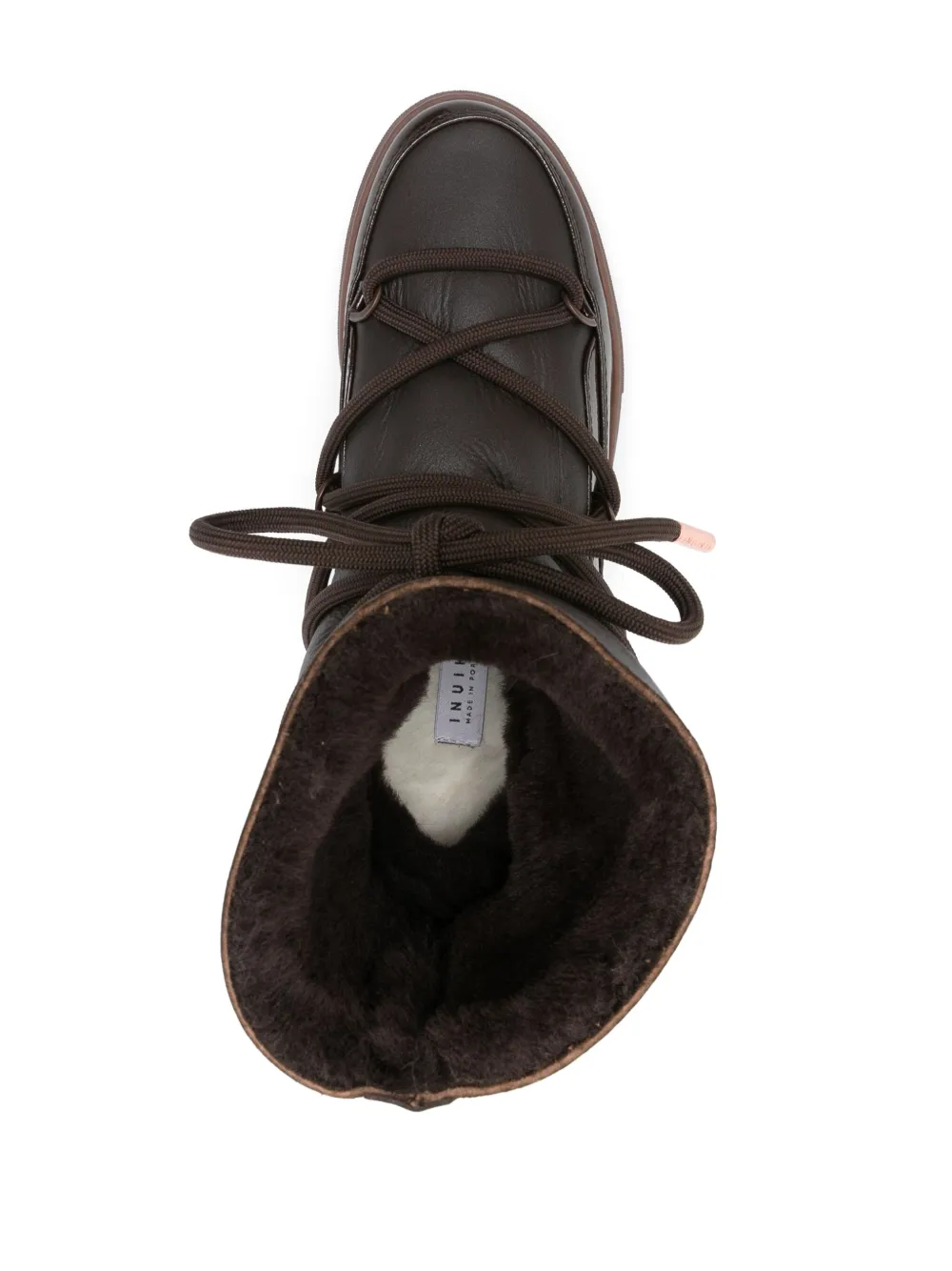 Inuikii Full Leather Boots In Brown