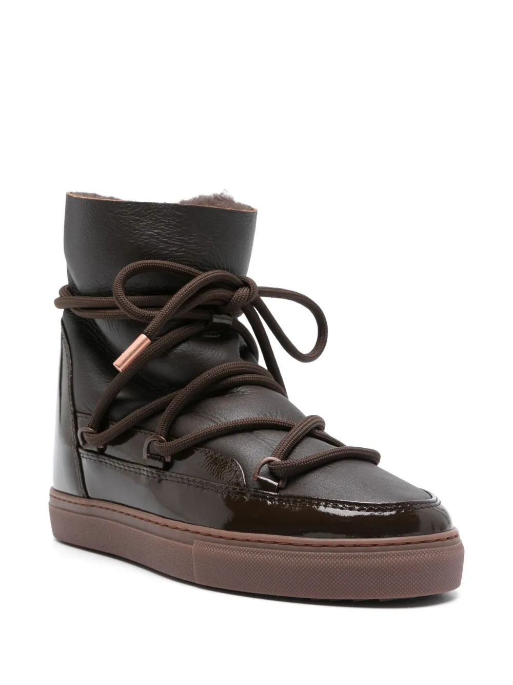 Inuikii Full Leather Boots In Brown