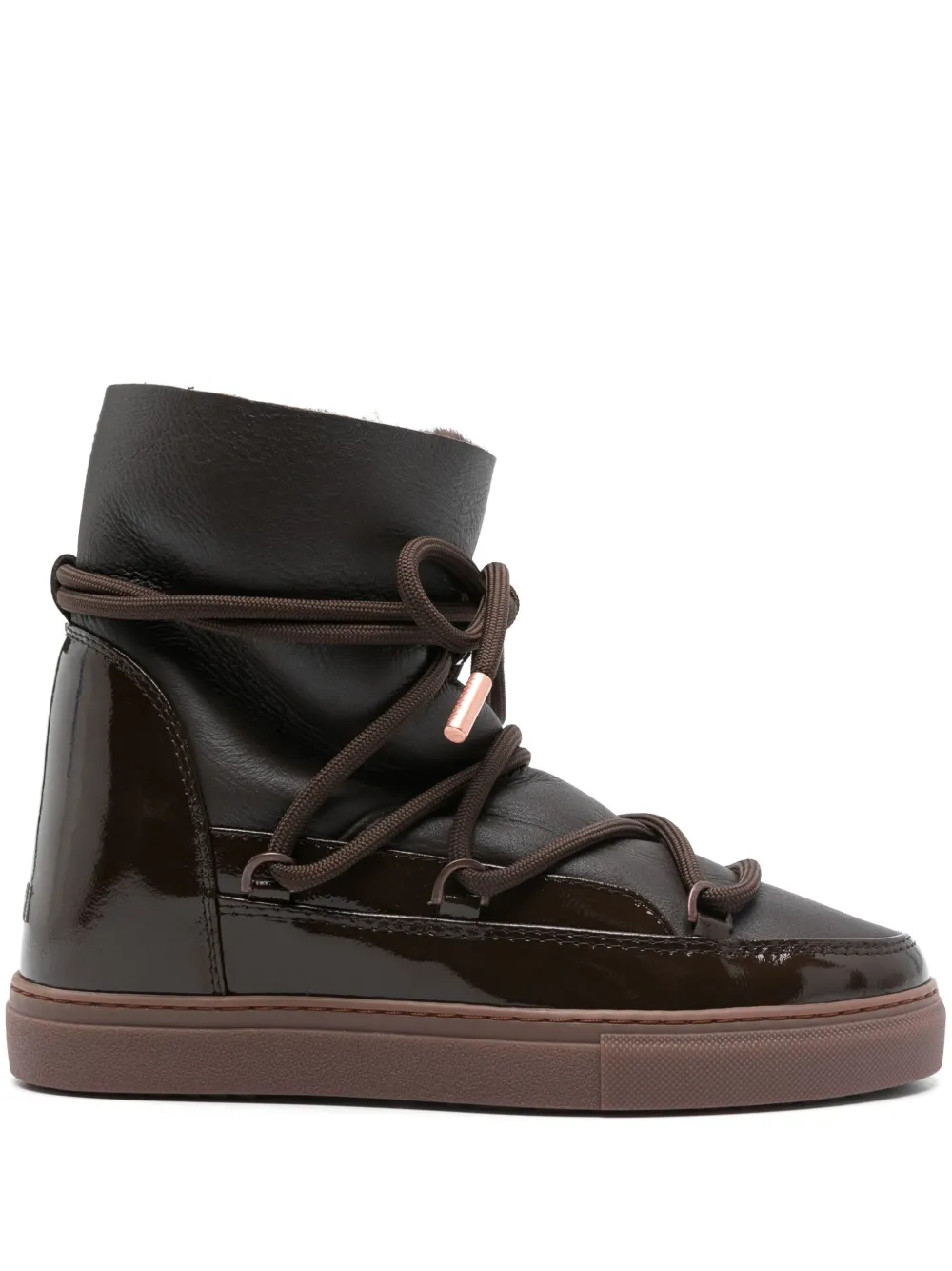 Inuikii Full Leather Boots In Brown