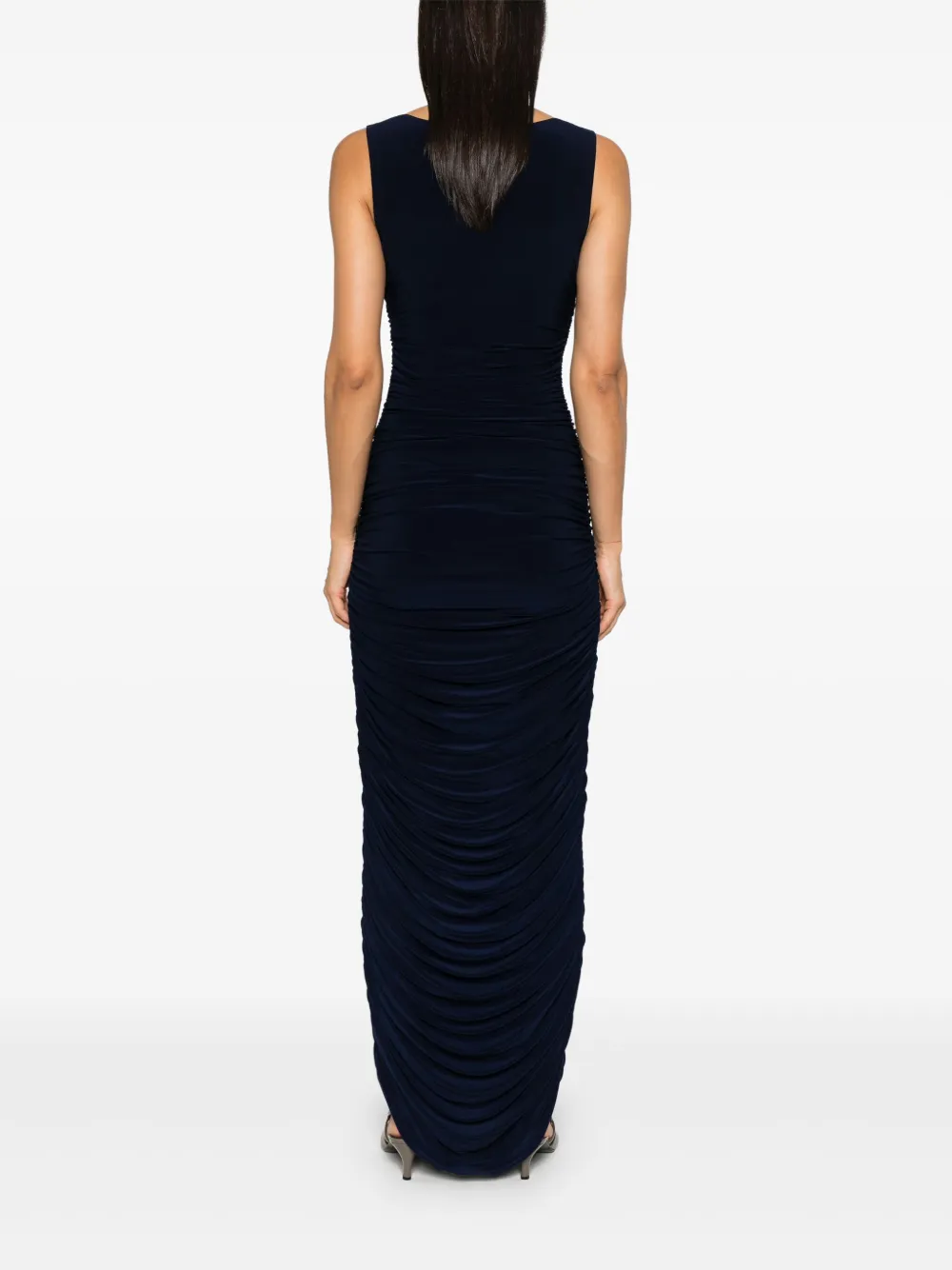 Norma Kamali Mouwloze avondjurk Blauw