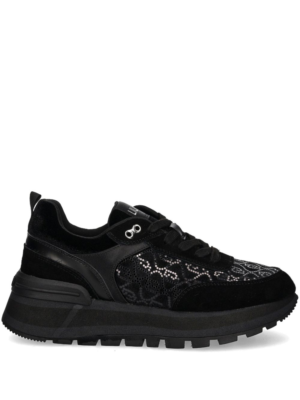 LIU JO sequin-embellished sneakers Black