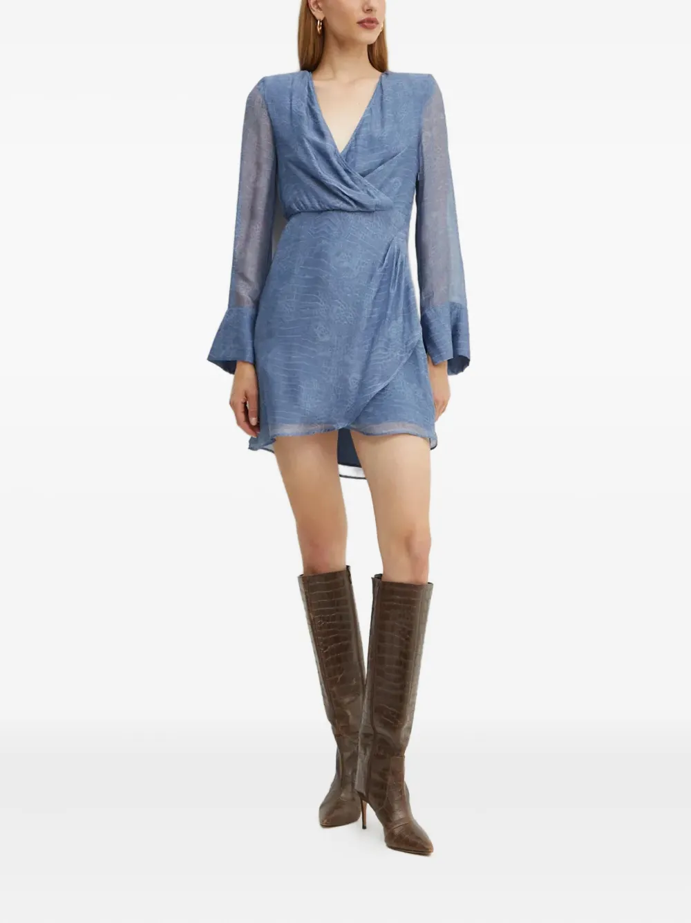 LIU JO Mini-jurk met lange mouwen - Blauw