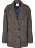STUDIO TOMBOY check-pattern blazer - Brown