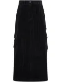 STUDIO TOMBOY corduroy cargo skirt - Black