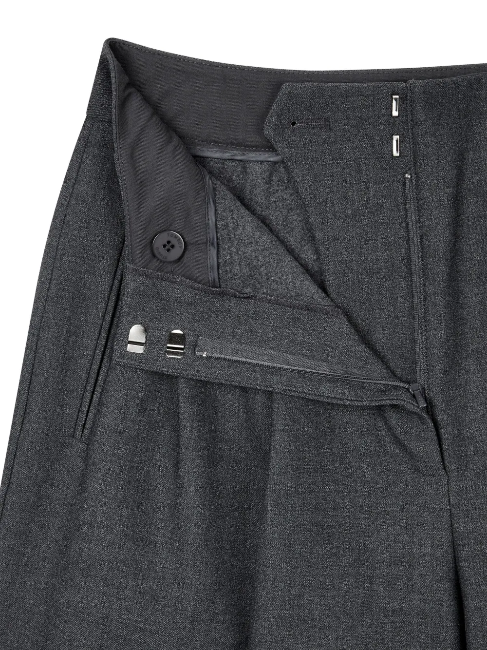 STUDIO TOMBOY Asymmetrische katoenen-broek Grijs