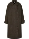 STUDIO TOMBOY checked coat - Brown