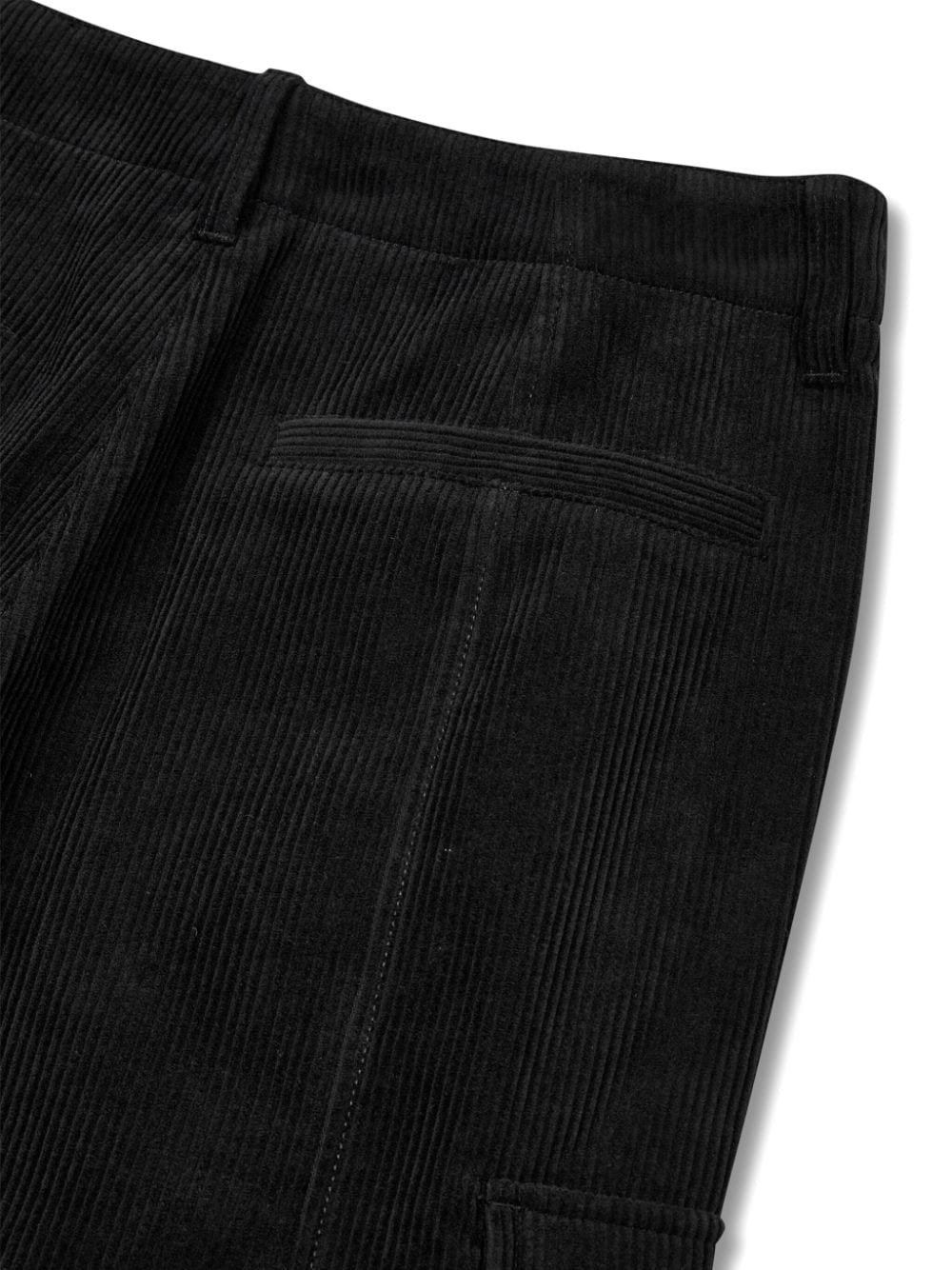 Shop Studio Tomboy Corduroy Cargo Pants In Black