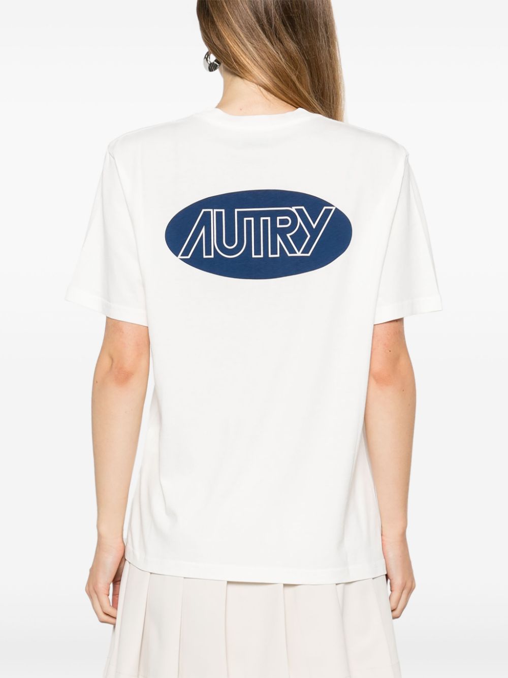 Shop Autry Logo-print T-shirt In White