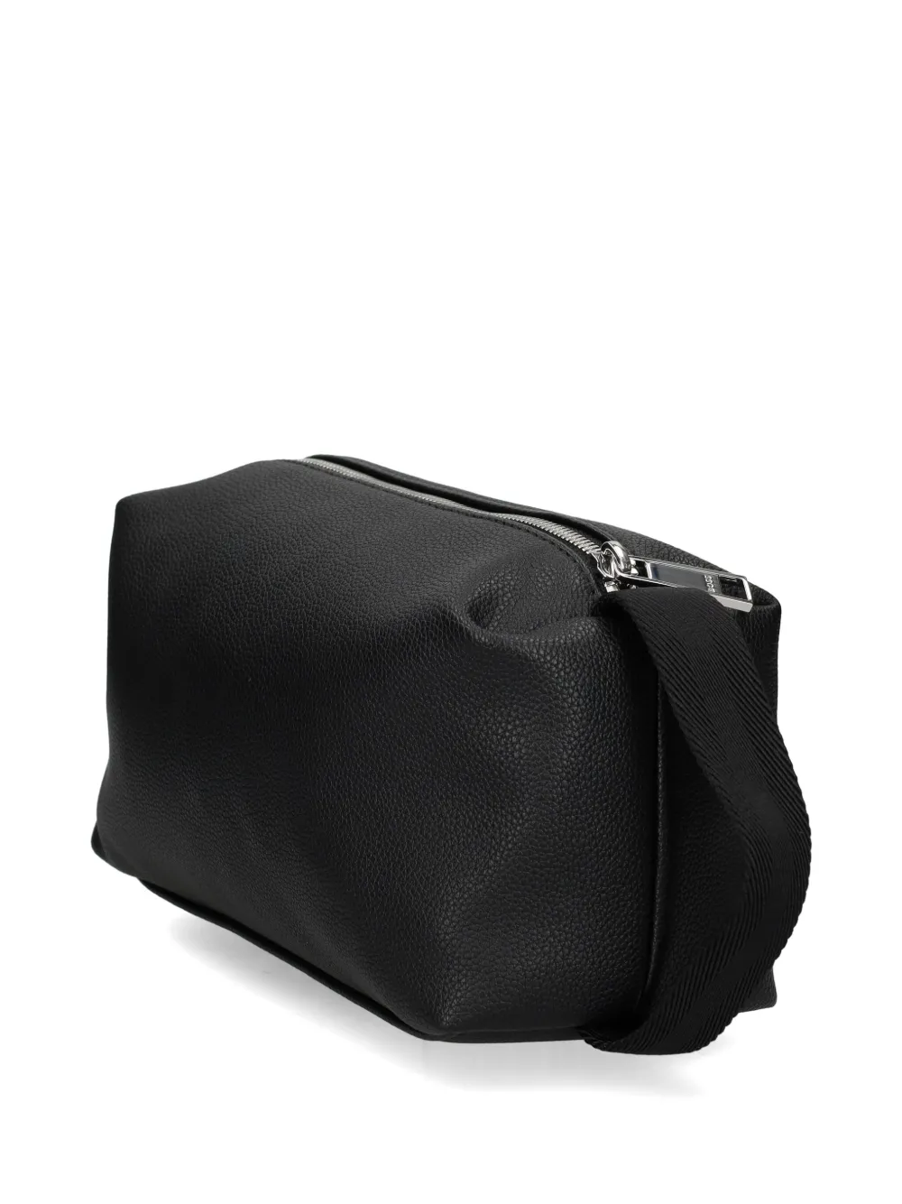 BOSS Toilettas met logo-reliëf van imitatieleer Zwart