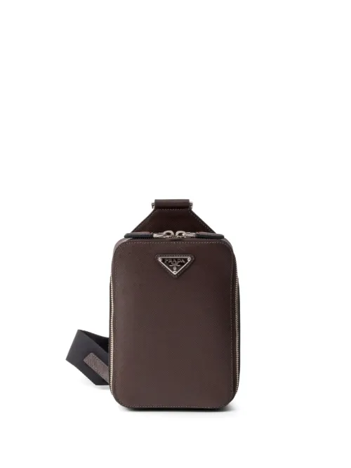 Sac Brique en cuir Saffiano - Prada - Modalova