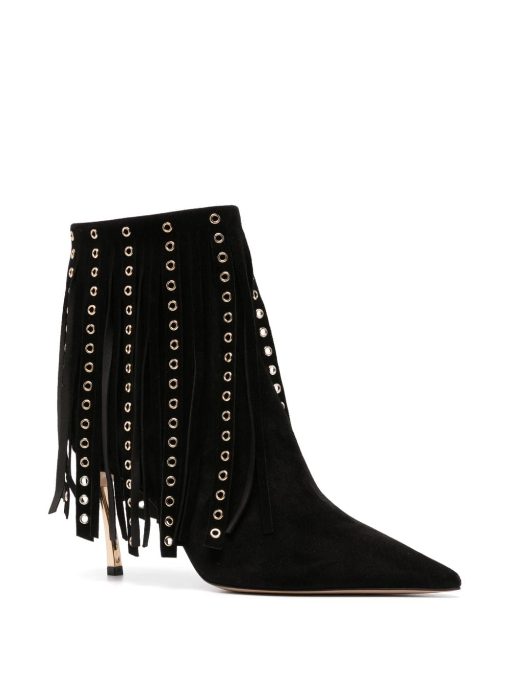 Shop Casadei 75mm Debby Superblade Boots In Black