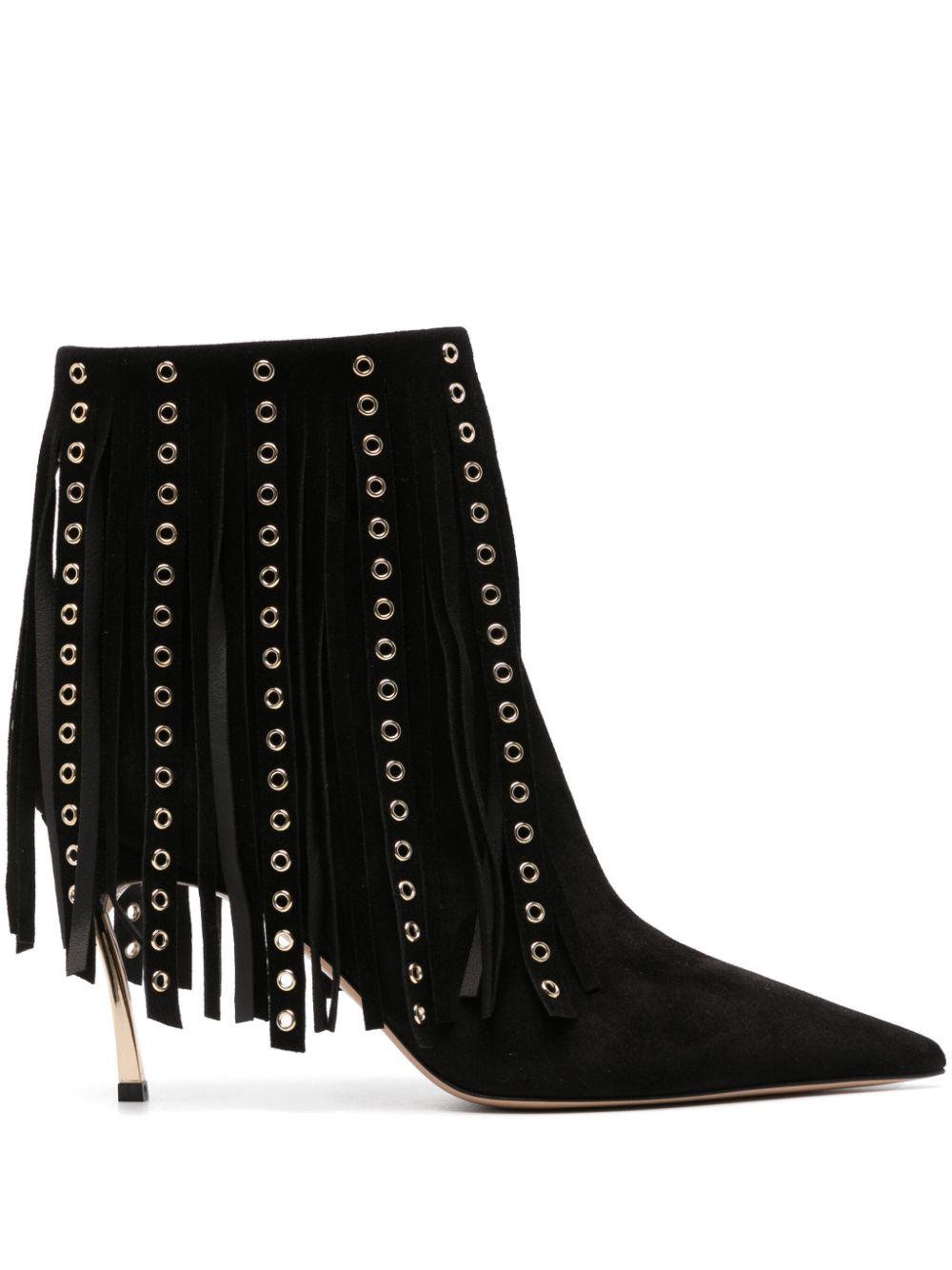 Shop Casadei 75mm Debby Superblade Boots In Black