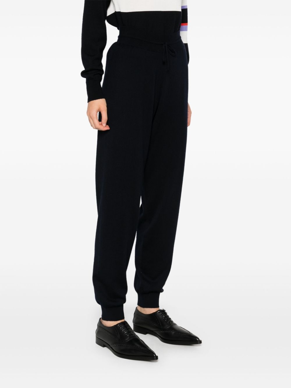 Shop Fabiana Filippi Merino Sweatpants In Blue