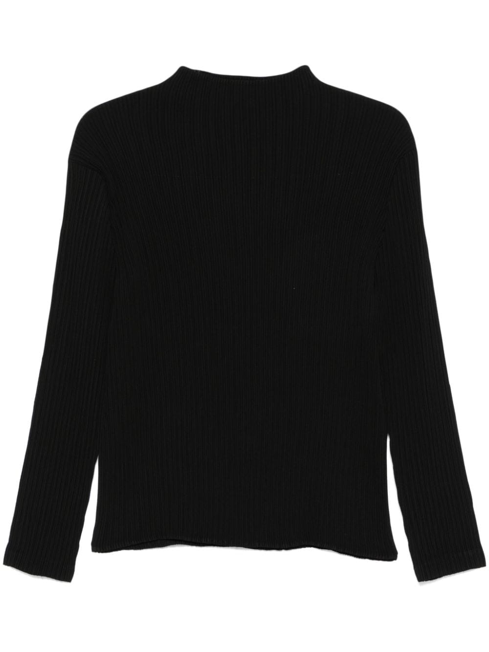 Shop Issey Miyake Hatching Pleats T-shirt In Black