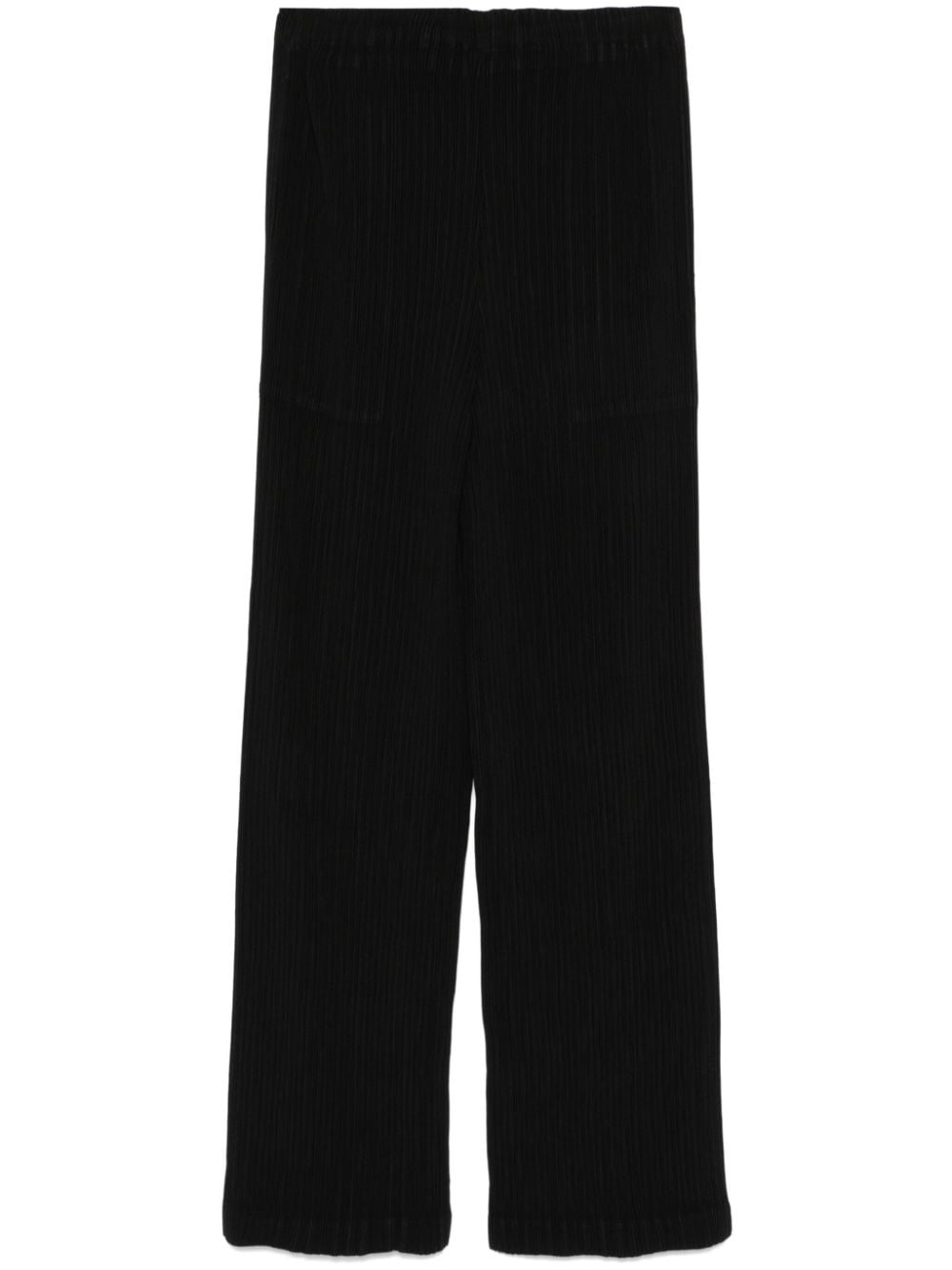 Issey Miyake Hatching Pleats trousers - Zwart