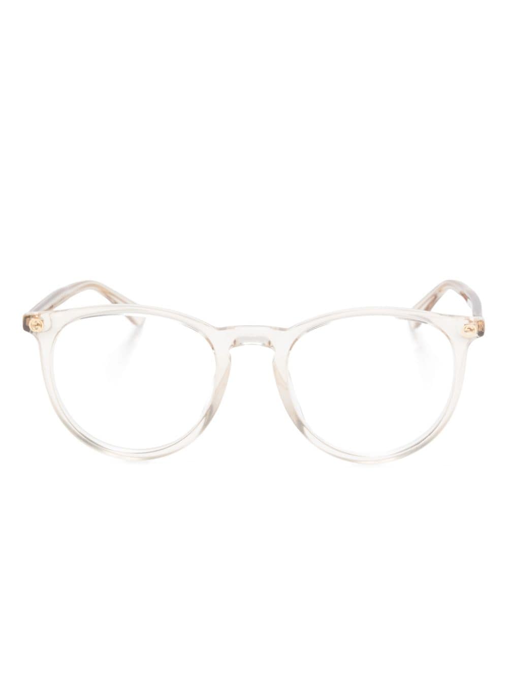 Shop Gucci Pantos-frame Glasses In White