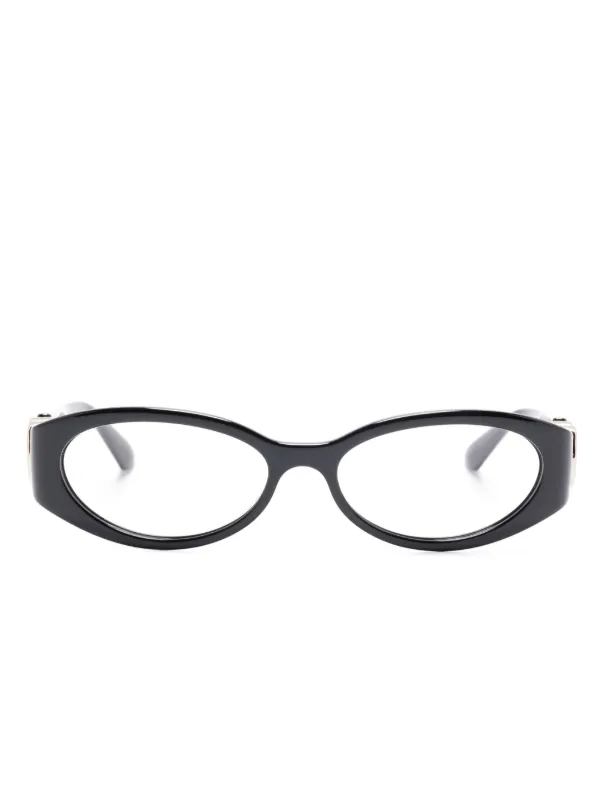 Gucci Eyewear oval-frame Glasses Black FARFETCH PH