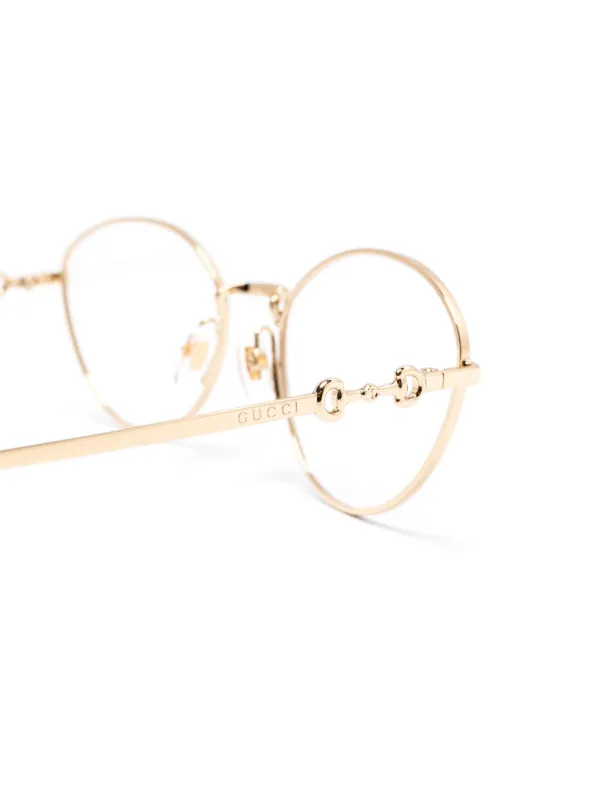 Gucci Eyewear Lunettes De Vue à Monture Papillon Or FARFETCH FR