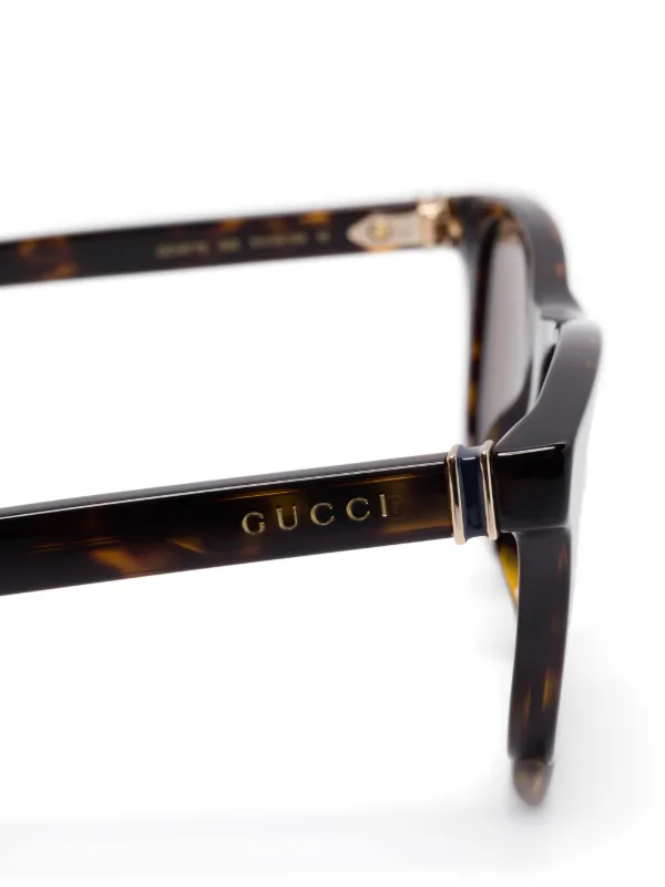 Gucci Eyewear スクエアフレーム サングラス | ブラウン