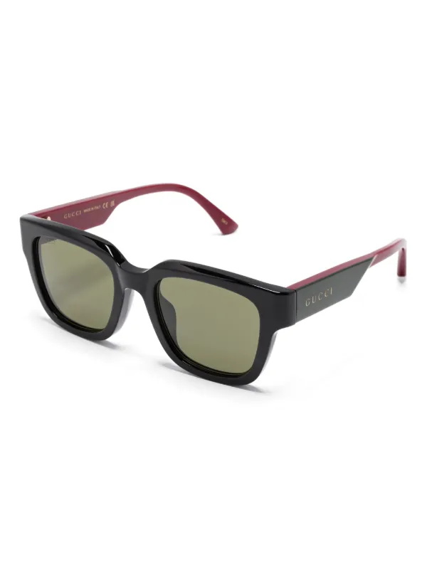 Gucci Eyewear オーバーサイズフレーム サングラス | ブラック
