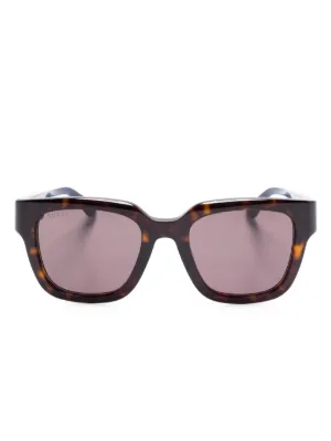 Gucci Eyewear GG1627S スクエア サングラス | ブラウン | FARFETCH JP