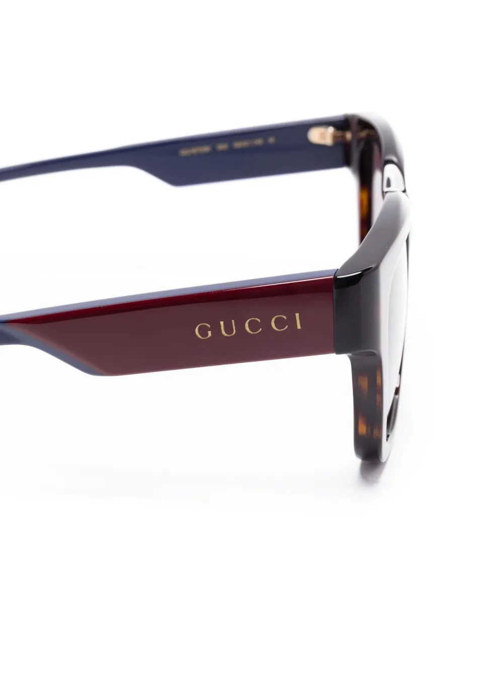Gucci Eyewear Zonnebril met vierkant montuur Bruin