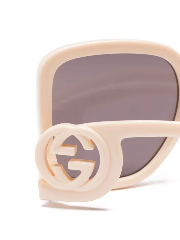 GUCCI オーバーサイズ サングラス Gucci Eyewear オーバーサイズフレーム サングラス | ニュートラル