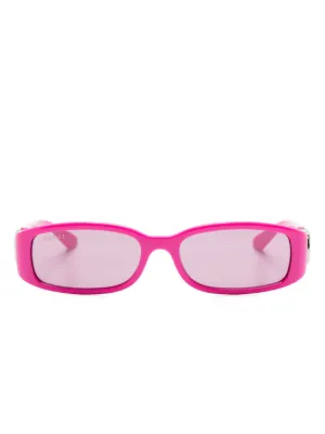 Gucci Eyewear オーバルフレーム サングラス | ピンク | FARFETCH JP