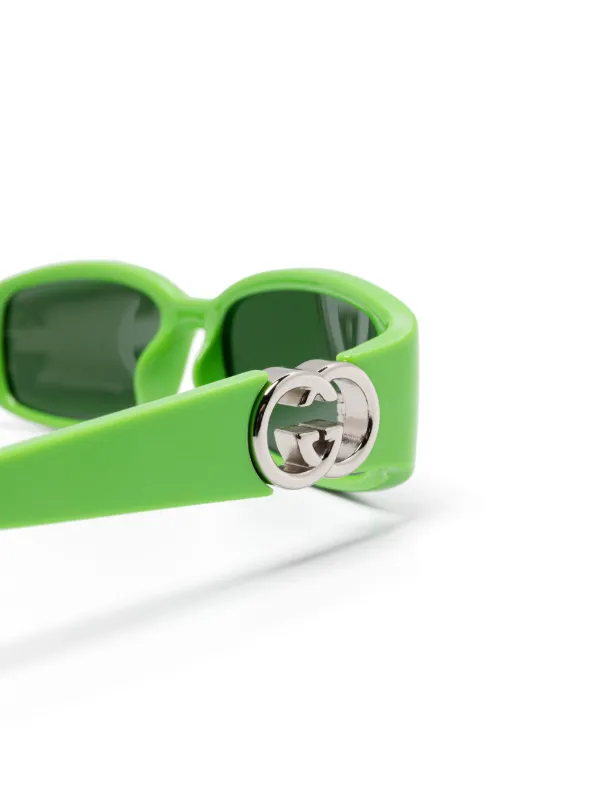 Neon green gucci sunglasses on sale