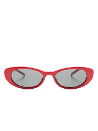 GUCCI サングラス キャットアイ 赤 Cat-eye frame sunglasses in red tortoiseshell | GUCCI® US