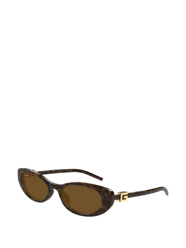 Gucci Eyewear キャットアイ サングラス | ブラウン | FARFETCH JP