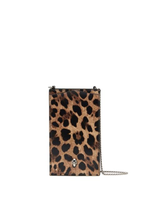 Alexander McQueen leopard-print phone case Women