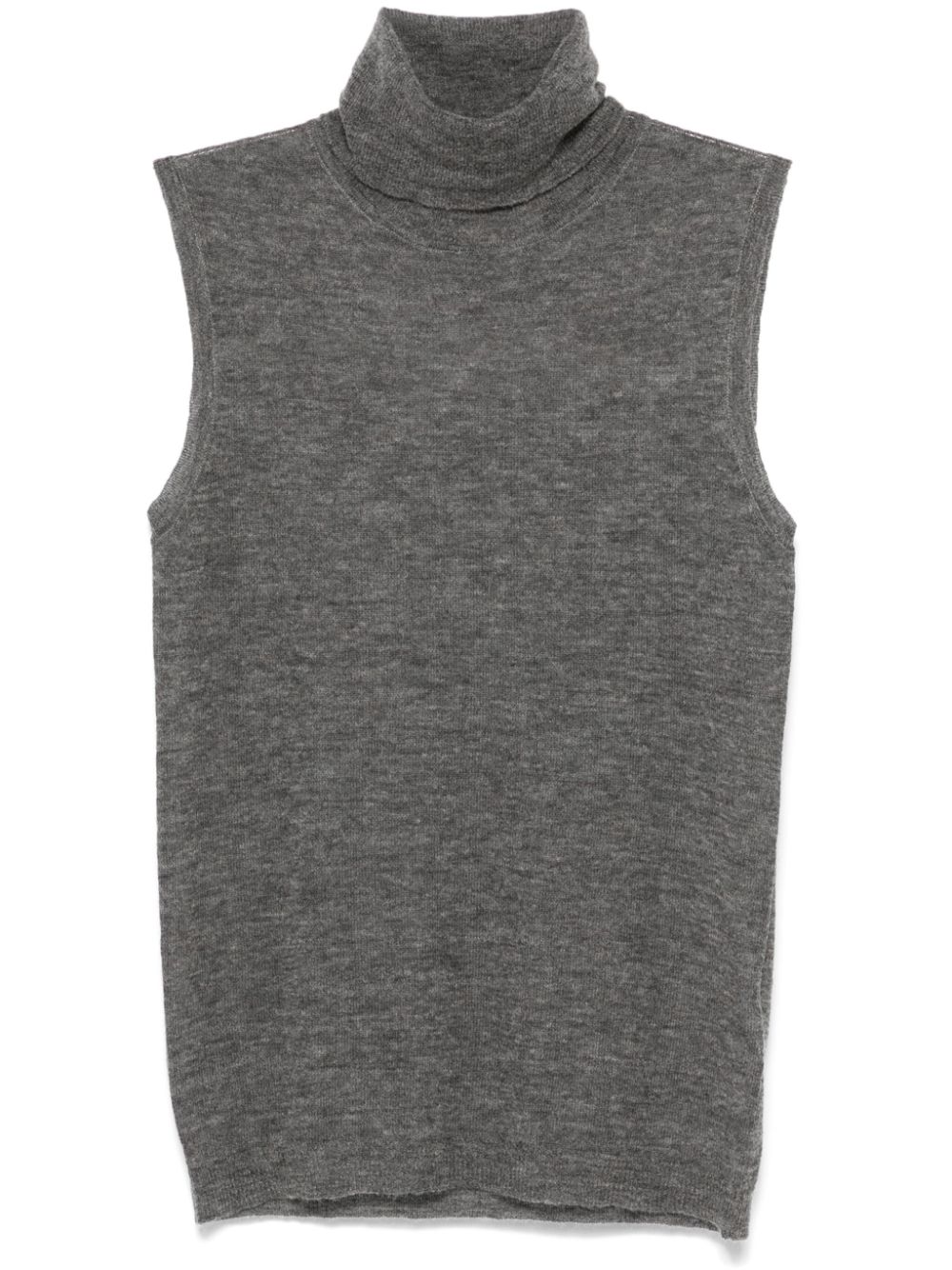 Alysi fine-knit vest - Grey