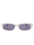 Gucci Eyewear rectangle-frame sunglasses - White