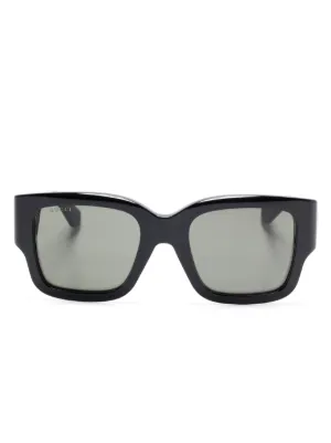 Gucci Eyewear square-frame Sunglasses | Black | FARFETCH CA