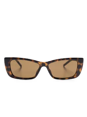 oval-frame sunglasses