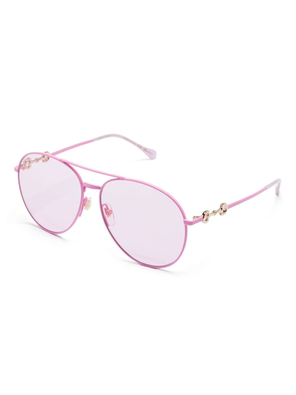 Gucci Eyewear Zonnebril met piloten montuur - Roze