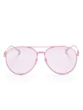 Gucci Eyewear pilot-frame sunglasses - Pink