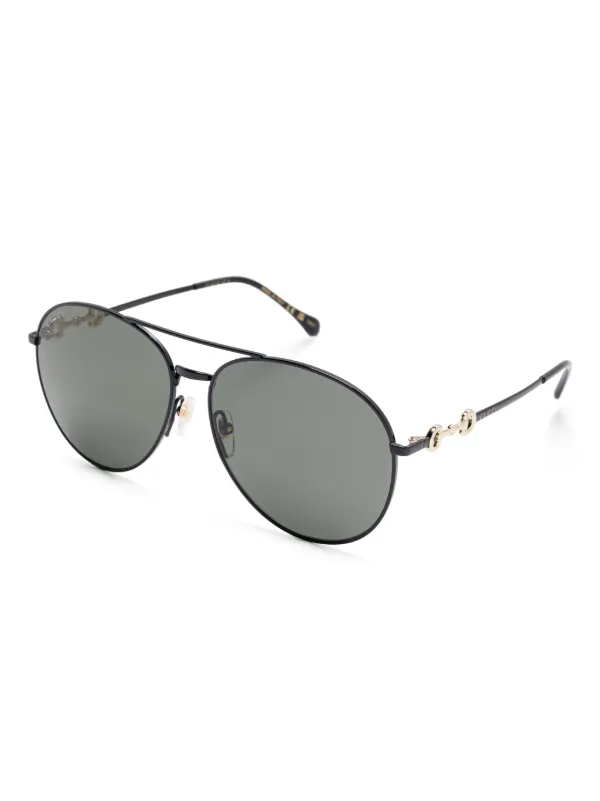 Gucci Eyewear ホースビット サングラス | ブラック | FARFETCH JP