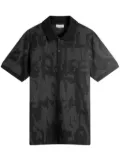 Alexander McQueen Graffiti polo shirt - Black