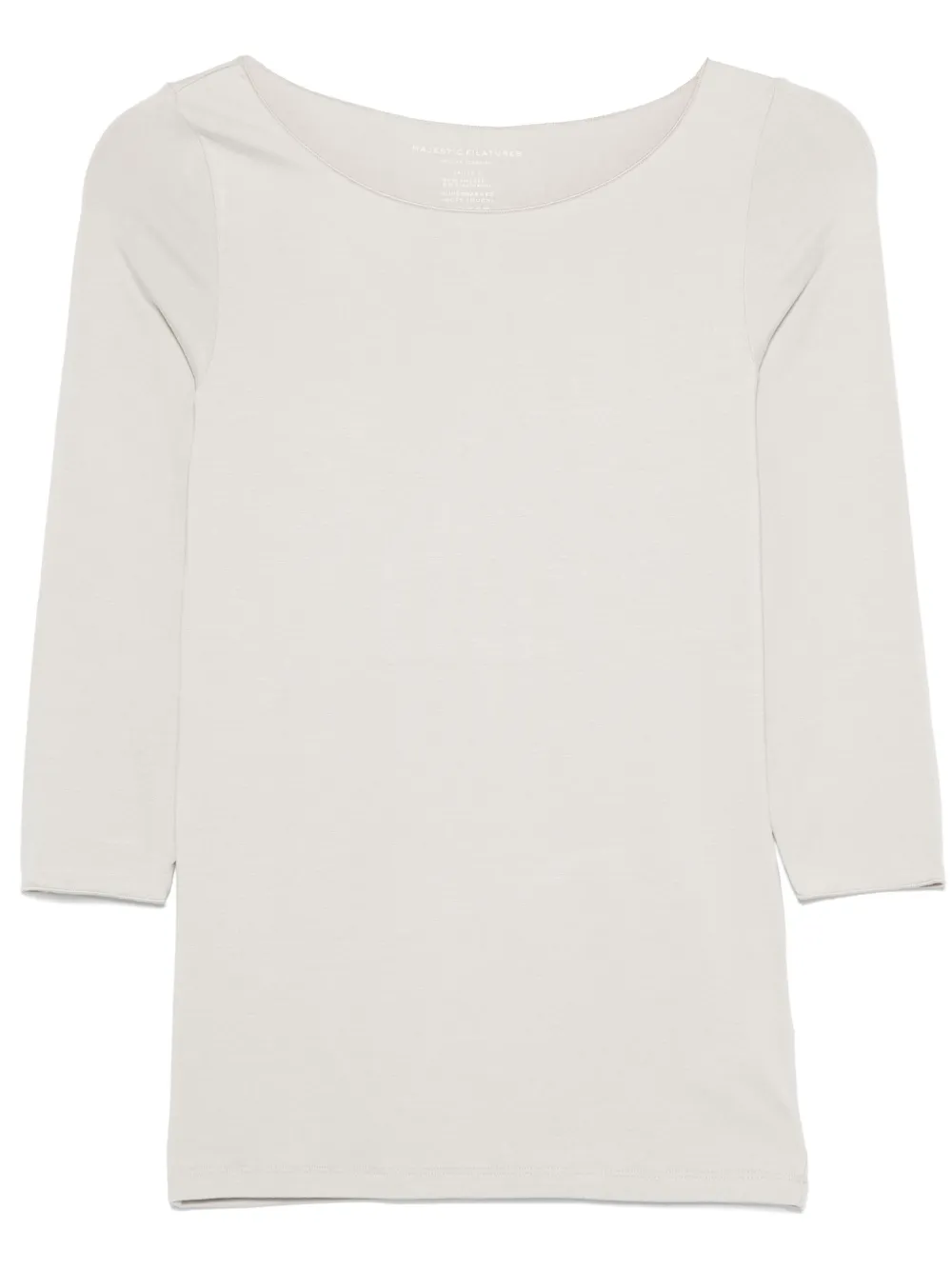 Majestic Filatures boat-neck top - Grey
